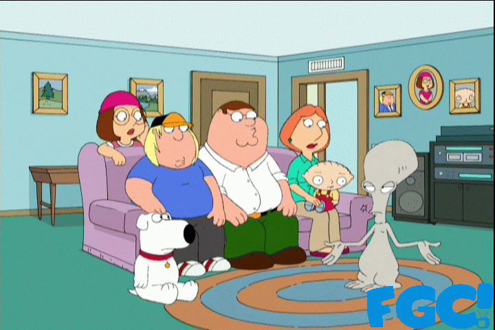 Family Guy with Roger from American Dad